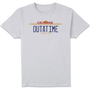 Original Hero Back To The Future Outatime Plate T-Shirt - White - XXL Original Hero Back To The Future Outatime Plate T-Shirt - White - XXL