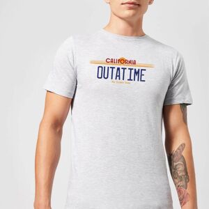 Original Hero Back To The Future Outatime Plate T-Shirt - Grey - XXL Original Hero Back To The Future Outatime Plate T-Shirt - Grey - XXL
