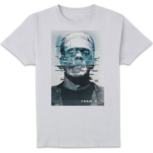 Universal Monsters Frankenstein Glitch Men's T-Shirt - White - XXL Universal Monsters Frankenstein Glitch Men's T-Shirt - White - XXL