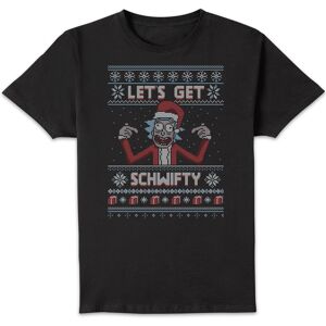 Original Hero Rick and Morty Lets Get Schwifty Men's Christmas T-Shirt - Black - M Original Hero Rick and Morty Lets Get Schwifty Men's Christmas T-Shirt - Black - M