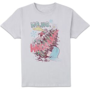 Original Hero DC Ho Ho Whoaaaaaaa Men's Christmas T-Shirt - White - 5XL Original Hero DC Ho Ho Whoaaaaaaa Men's Christmas T-Shirt - White - 5XL