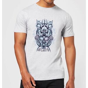 Original Hero Aquaman Atlantis Seven Kingdoms Men's T-Shirt - Grey - 5XL Original Hero Aquaman Atlantis Seven Kingdoms Men's T-Shirt - Grey - 5XL