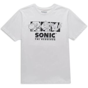 Sonic The Hedgehog Trio Men's T-Shirt - White - XL Sonic The Hedgehog Trio Men's T-Shirt - White - XL