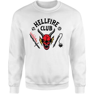 Original Hero Stranger Things Hellfire Club Sweatshirt - White - XXL Original Hero Stranger Things Hellfire Club Sweatshirt - White - XXL