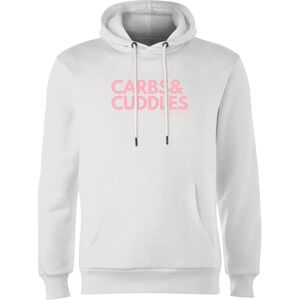 Carbs & Cuddles Living My Best Life Hoodie - White - XXL - White