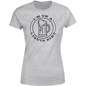 The Fitness Collection Liquid Diet Beer Women's T-Shirt - Grey - XL - Grey