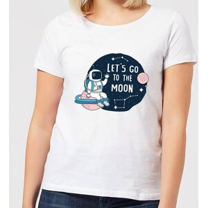 By IWOOT Let's Go To The Moon Women's T-Shirt - White - S - White