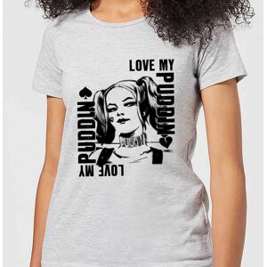 Original Hero DC Comics Suicide Squad Harley Love Puddin Women's T-Shirt - Grey - 3XL Original Hero DC Comics Suicide Squad Harley Love Puddin Women's T-Shirt - Grey - 3XL