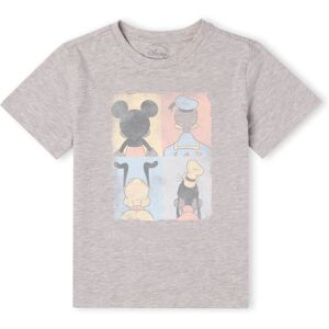 Disney Donald Duck Mickey Mouse Pluto Goofy Tiles Kids' T-Shirt - Grey - 5-6 Years