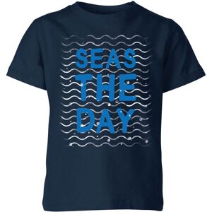 My Little Rascal Seas The Day Kids' T-Shirt - Navy - 11-12 Years - Navy