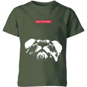 My Little Rascal Hear Me Rawr. Kids' T-Shirt - Forest Green - 5-6 Years - Forest Green