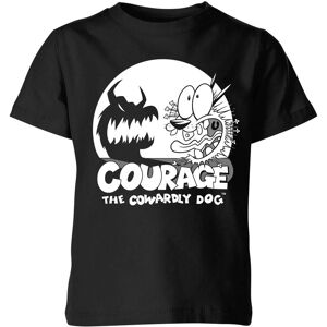 Original Hero Courage The Cowardly Dog Spotlight Kids' T-Shirt - Black - 11-12 Years