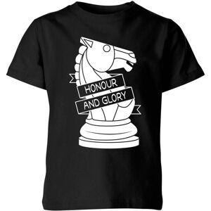By IWOOT Knight Chess Piece Kids' T-Shirt - Black - 11-12 Years - Black