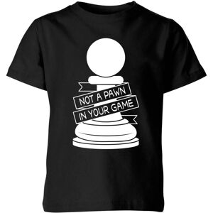 By IWOOT Pawn Chess Piece Kids' T-Shirt - Black - 3-4 Years - Black
