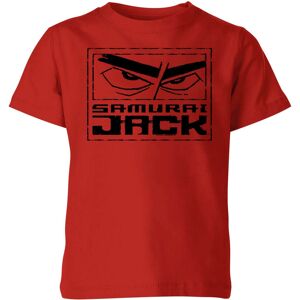 Cartoon Network Samurai Jack Stylised Logo Kids' T-Shirt - Red - 3-4 Years