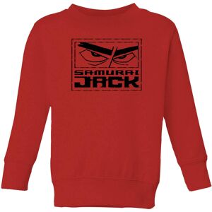 Cartoon Network Samurai Jack Stylised Logo Kids' Sweatshirt - Red - 3-4 Years