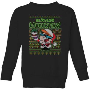 Original Hero Dexter's Lab Pattern Kids' Christmas Jumper - Black - 7-8 Years Original Hero Dexter's Lab Pattern Kids' Christmas Jumper - Black - 7-8 Years