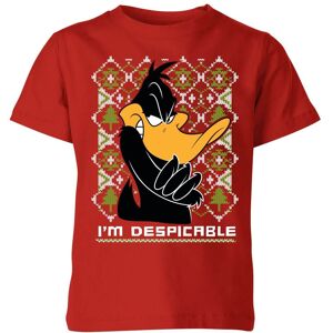 Original Hero Looney Tunes Daffy Duck Knit Kids' Christmas T-Shirt - Red - 11-12 Years Original Hero Looney Tunes Daffy Duck Knit Kids' Christmas T-Shirt - Red - 11-12 Years
