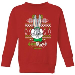 Original Hero Looney Tunes Bugs Bunny Knit Kids' Christmas Jumper - Red - 7-8 Years Original Hero Looney Tunes Bugs Bunny Knit Kids' Christmas Jumper - Red - 7-8 Years