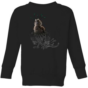 Original Hero Fantastic Beasts Tribal Augurey Kids' Sweatshirt - Black - 7-8 Years Original Hero Fantastic Beasts Tribal Augurey Kids' Sweatshirt - Black - 7-8 Years
