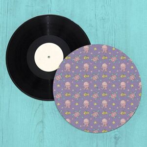 By IWOOT Jellyfish And Turtles Turntable Slip Mat