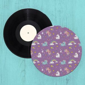 By IWOOT Unicorns And Rainbows Turntable Slip Mat