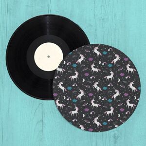 By IWOOT Unicorns And Planets Turntable Slip Mat