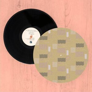 By IWOOT Golden Graphic Turntable Slip Mat