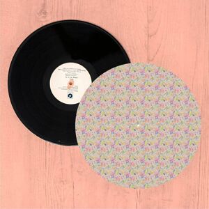 By IWOOT Watercolour Florals Turntable Slip Mat