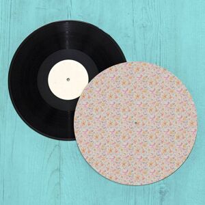 By IWOOT Blush Florals Turntable Slip Mat