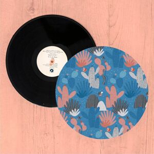 By IWOOT Colourful Cactus Forest Turntable Slip Mat