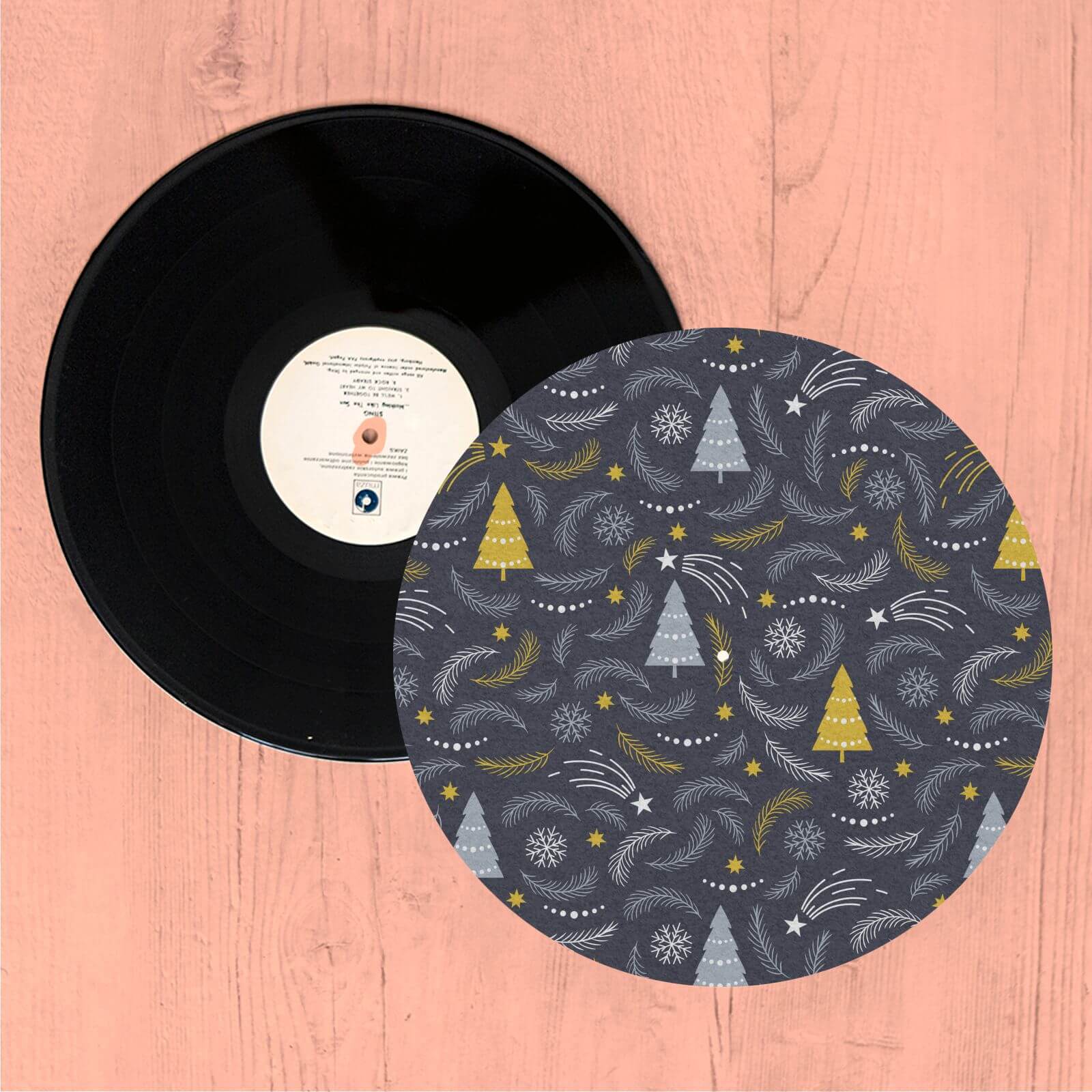 By IWOOT Trees And Leaves Turntable Slip Mat