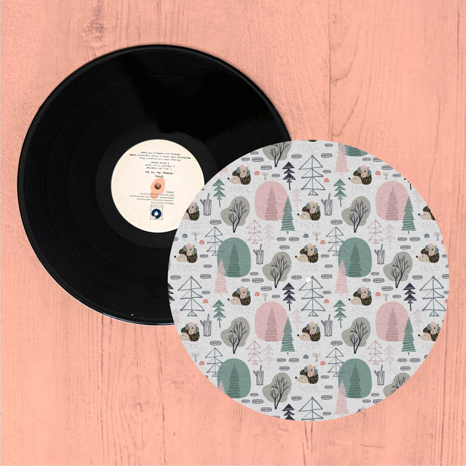 By IWOOT Hedgehogs And Trees Turntable Slip Mat