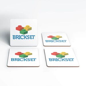 Original Hero Brickset Logo Coaster Set