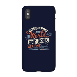 Tobias Fonseca Conquering The World One Book At A Time Phone Case for iPhone and Android - Samsung S7 Edge - Snap Case - Matte