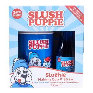 Fizz Creations Slush Puppie Making Cup & Zero Blueberry Syrup Set