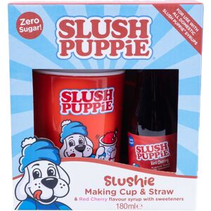 Fizz Creations Slush Puppie Making Cup & Zero Cherry Syrup Set