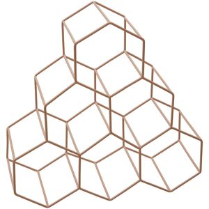 Premier Housewares Vertex 6 Bottle Wine Rack - Pink Premier Housewares Vertex 6 Bottle Wine Rack - Pink