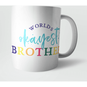 By IWOOT Worlds Okayest Brother Mug By IWOOT Worlds Okayest Brother Mug