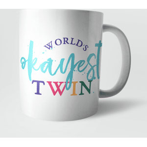 By IWOOT Worlds Okayest Twin Mug By IWOOT Worlds Okayest Twin Mug