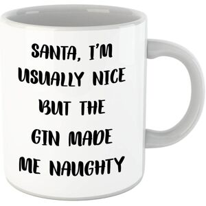 By IWOOT Santa Im Usually Nice But The Gin Made Me Naughty Mug By IWOOT Santa Im Usually Nice But The Gin Made Me Naughty Mug