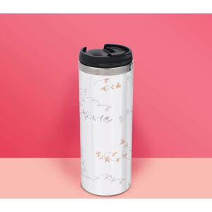 By IWOOT Quaint Floral Pattern Stainless Steel Travel Mug By IWOOT Quaint Floral Pattern Stainless Steel Travel Mug
