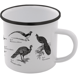 By IWOOT Birds Enamel Mug – White By IWOOT Birds Enamel Mug – White