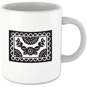 By IWOOT Black Cut Heart Pattern Flower Mug By IWOOT Black Cut Heart Pattern Flower Mug
