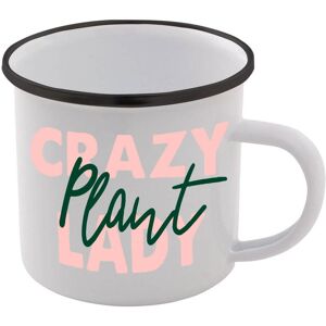 By IWOOT Crazy Plant Lady Enamel Mug By IWOOT Crazy Plant Lady Enamel Mug