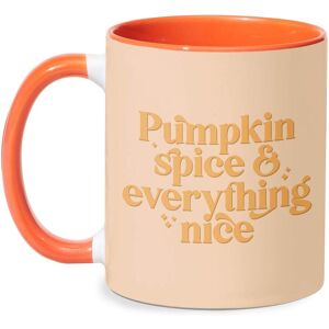 By IWOOT Pumpkin Spice & Everything Nice Mug - White/Orange By IWOOT Pumpkin Spice & Everything Nice Mug - White/Orange