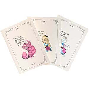 ERIK Disney Alice In Wonderland Pack Of 3 A5 Notebooks ERIK Disney Alice In Wonderland Pack Of 3 A5 Notebooks