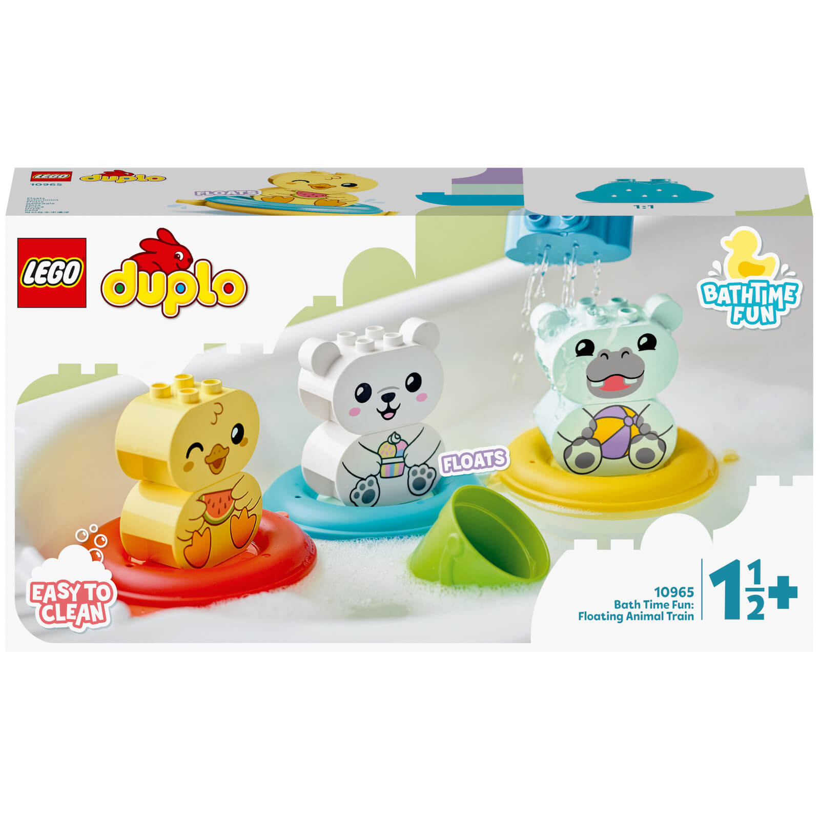 LEGO DUPLO Bath Time Fun: Floating Animal Train Baby Toy (10965)