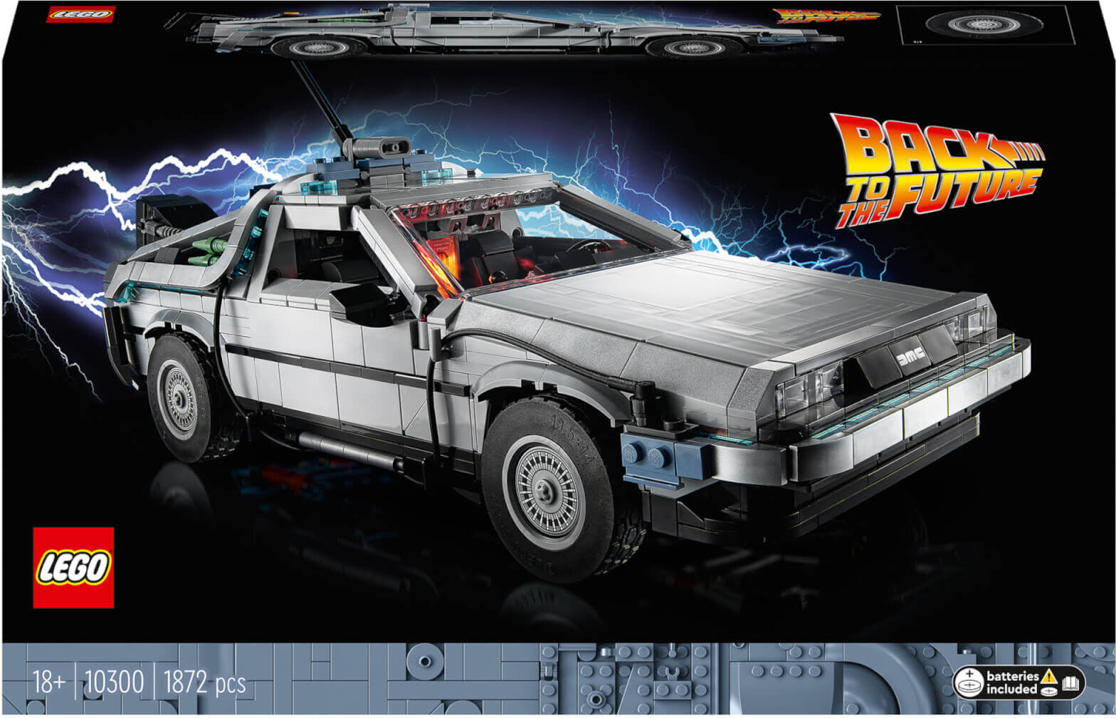 LEGO Icons Back to the Future Time Machine Car Set (10300)