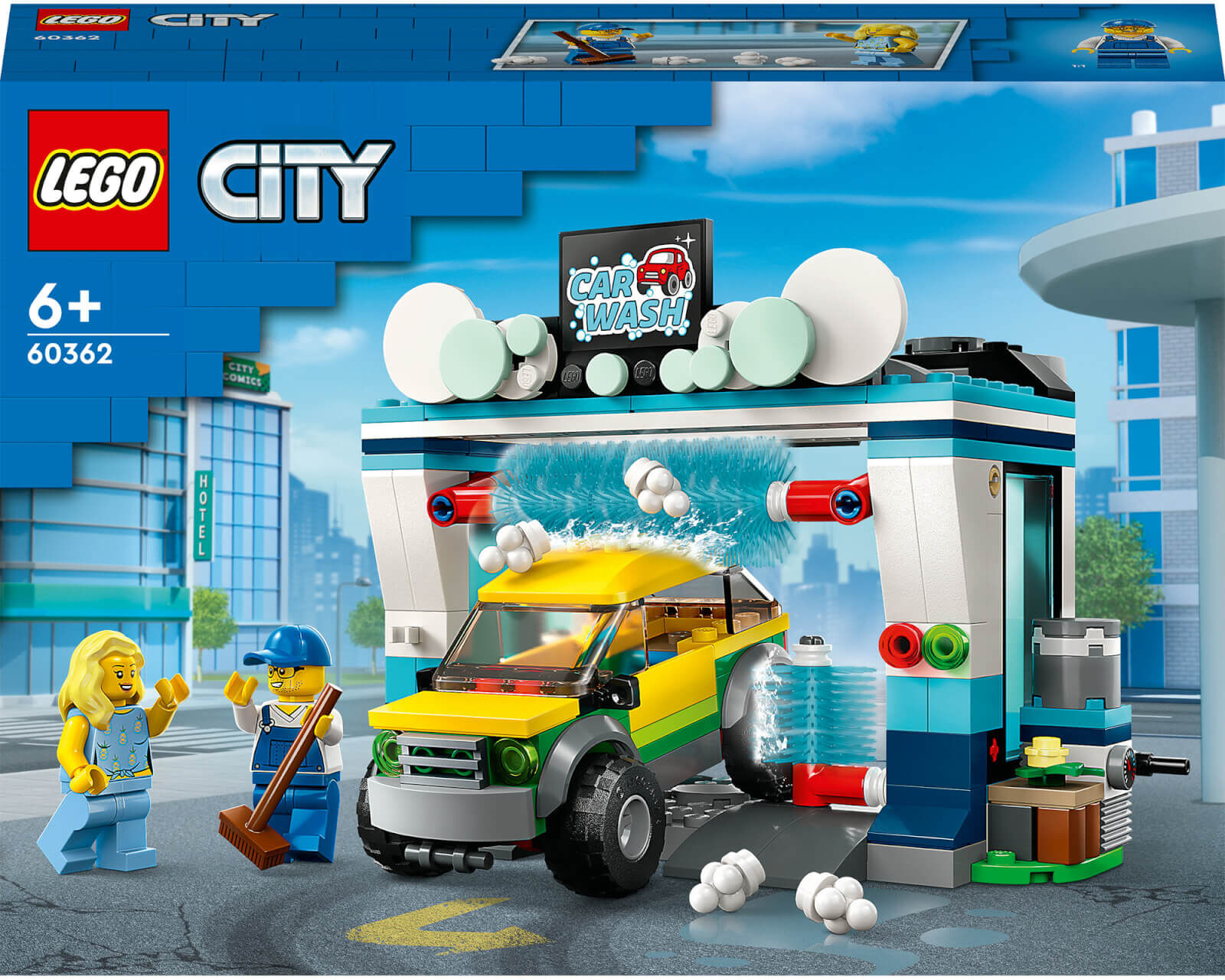 LEGO City: Carwash Set with Toy Car Wash and Car (60362)